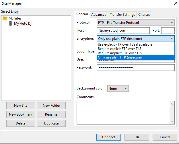 Connecting with Filezilla FTP Error Connection timed out Error