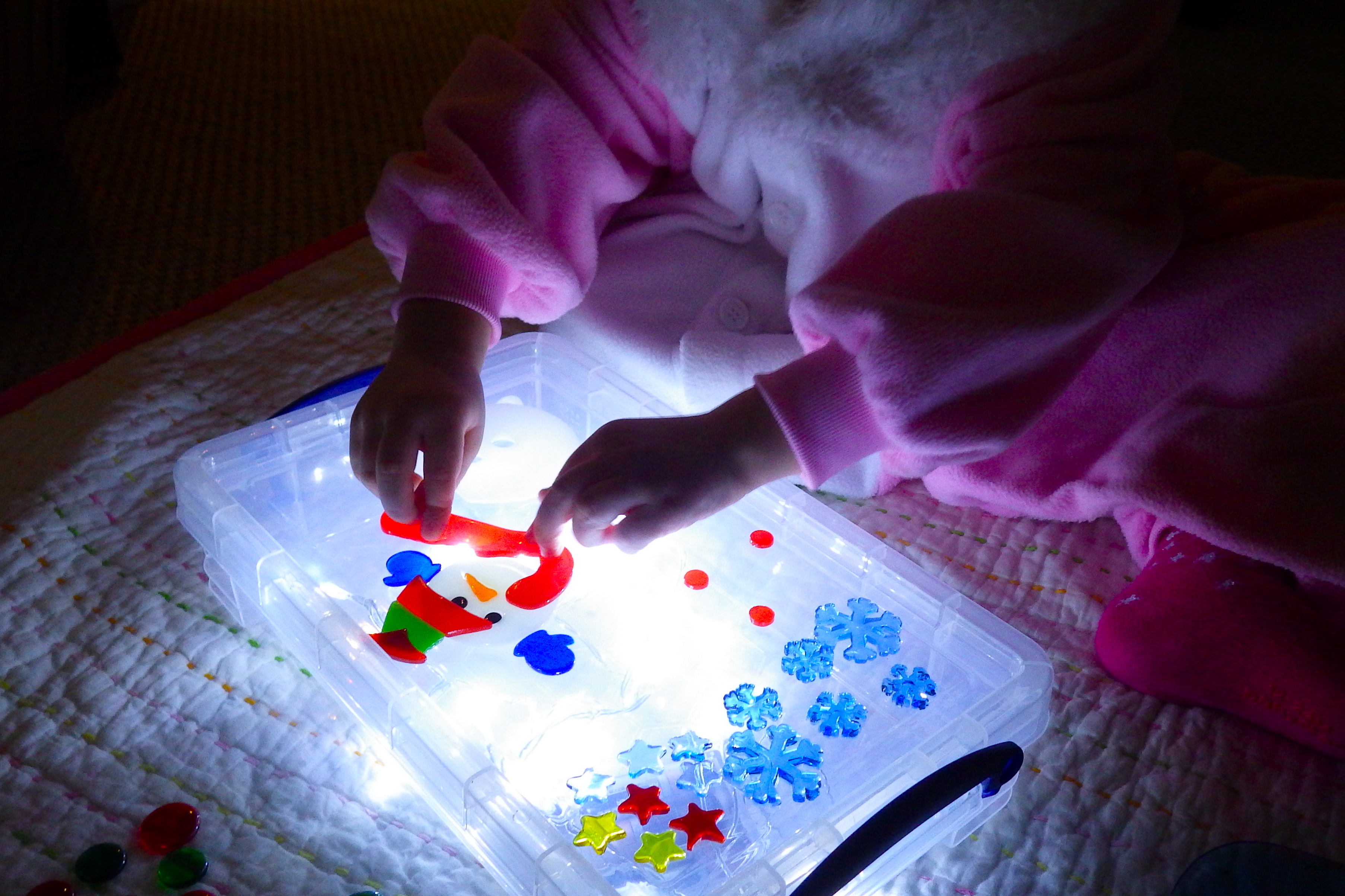Sensory Light Box to Make with Kids Nanny Anita My Baba