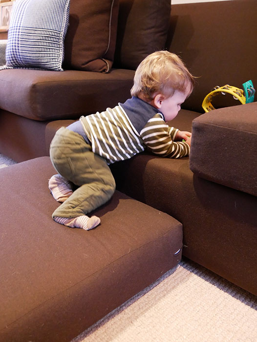 Furniture Obstacle Course for babies Nanny Anita My Baba