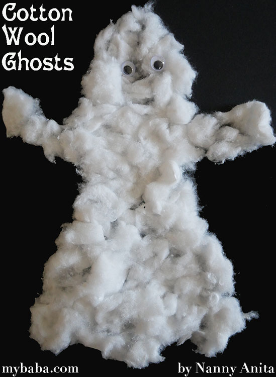 Cotton Wool Ghost Pictures Nanny Anita My Baba