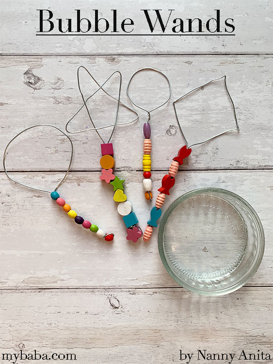 How To Make 2 Different Types Of Bubble Wands Nanny Anita My Baba