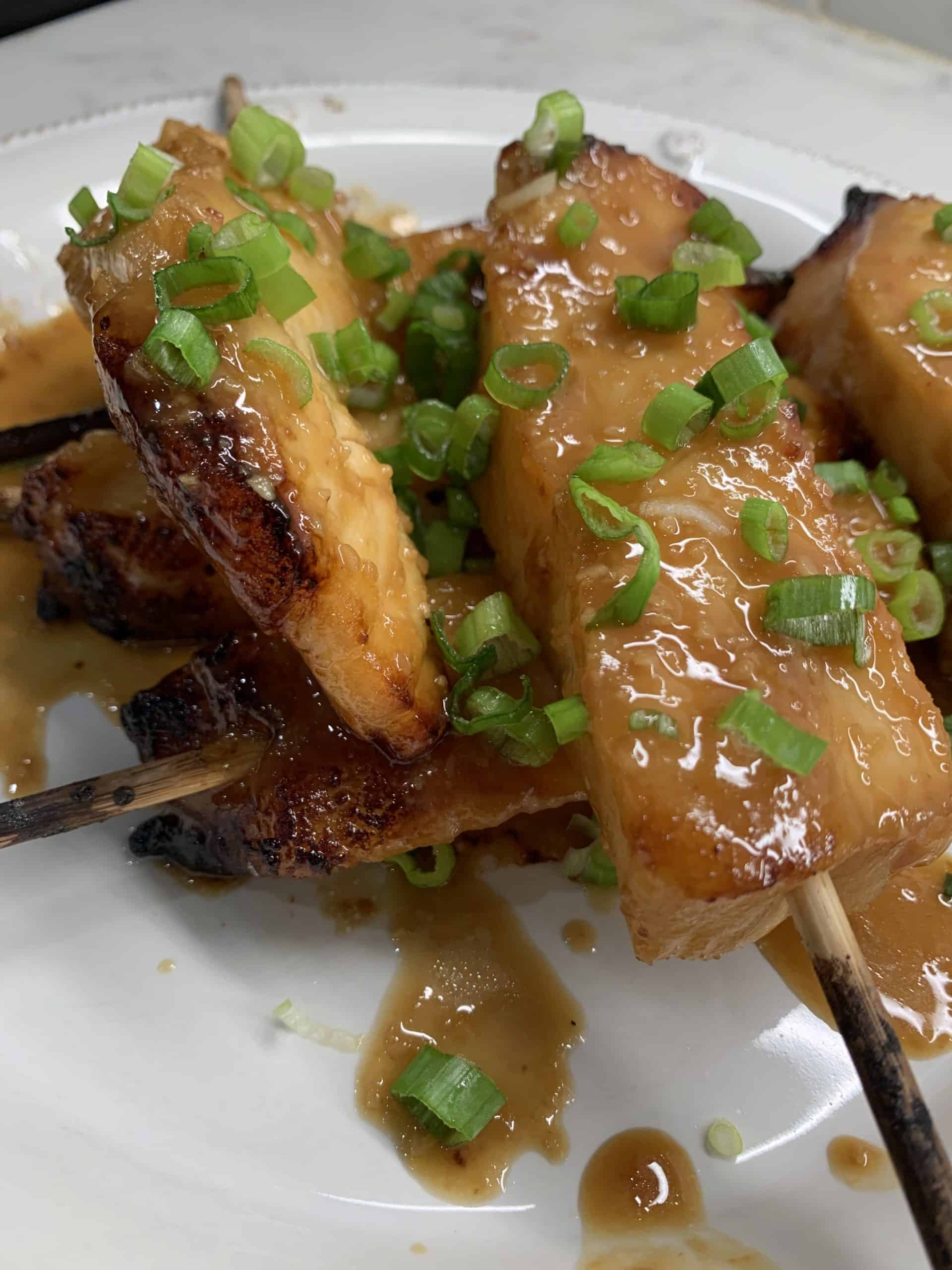 Miso Glazed Sea Bass Skewers My Back Kitchen