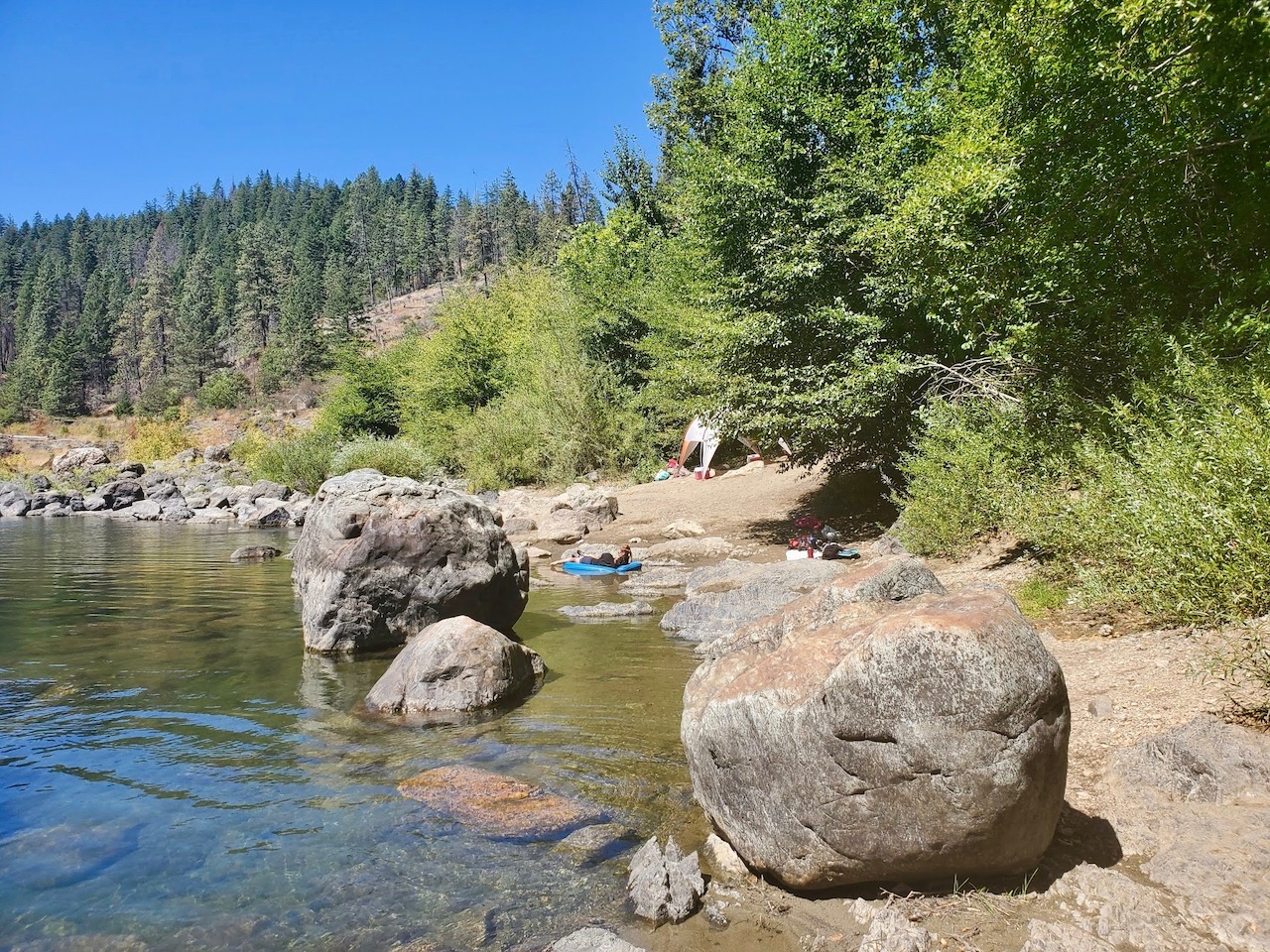 Southern Oregon's Illinois River Swimming Holes and a Swinging Bridge