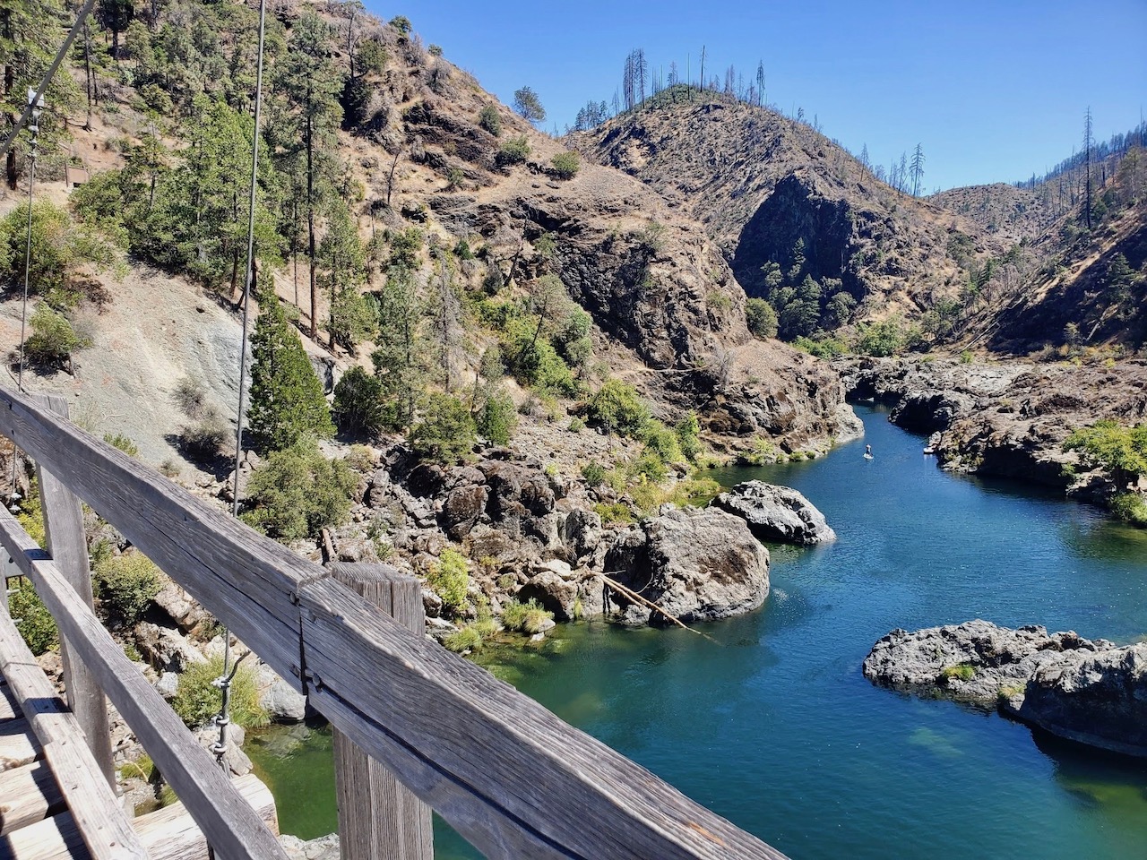 Southern Oregon's Illinois River Swimming Holes and a Swinging Bridge