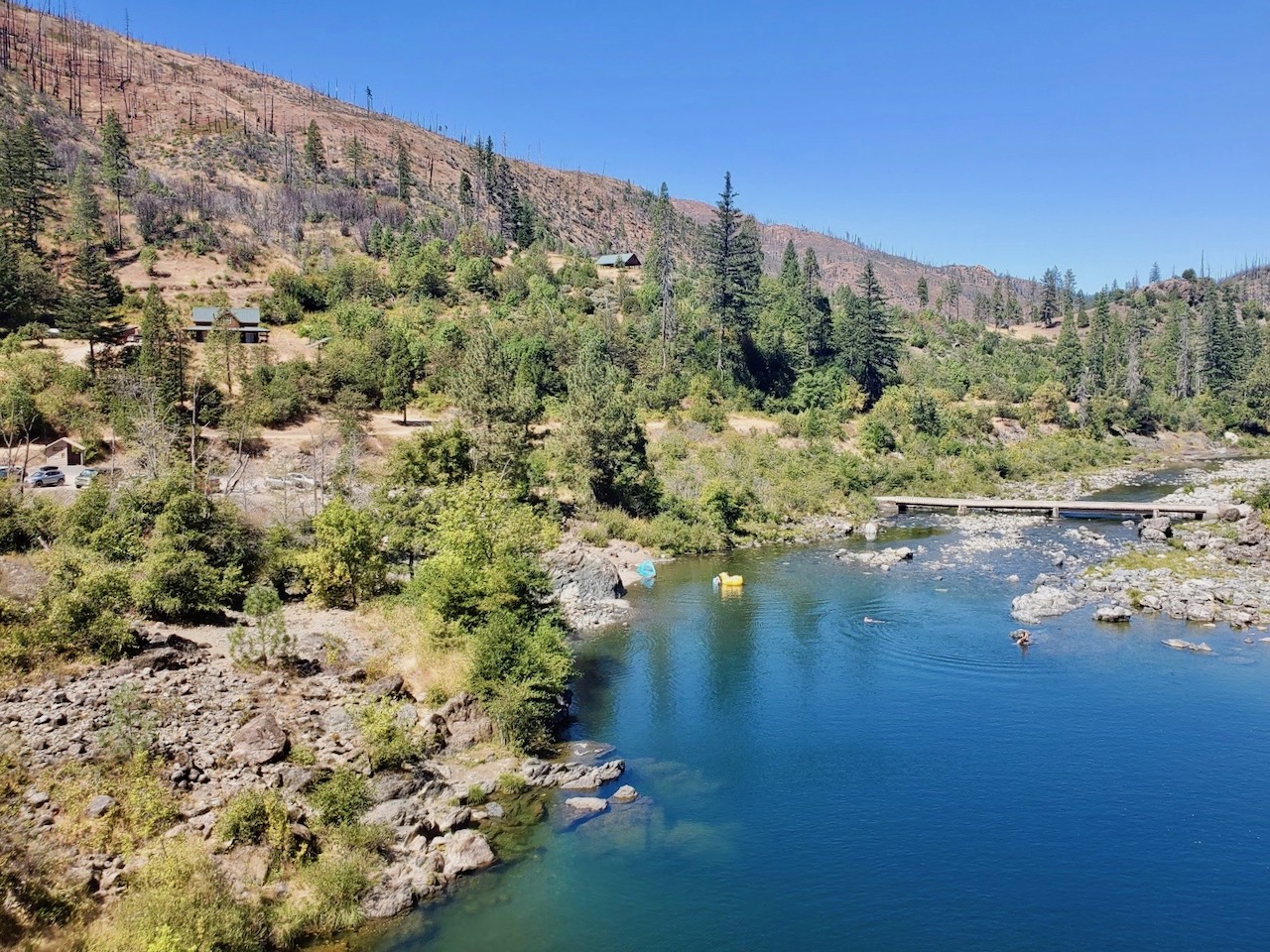 Southern Oregon's Illinois River Swimming Holes and a Swinging Bridge