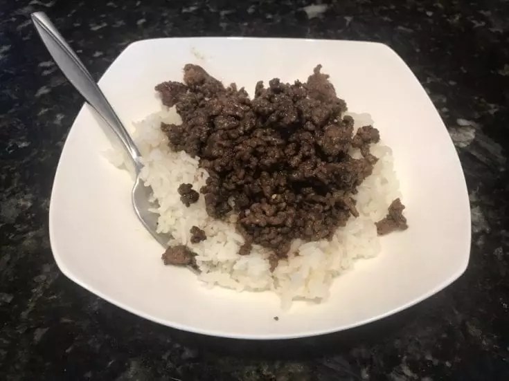 Korean Ground Beef Rice Bowl on the Blackstone Griddle My Backyard Life