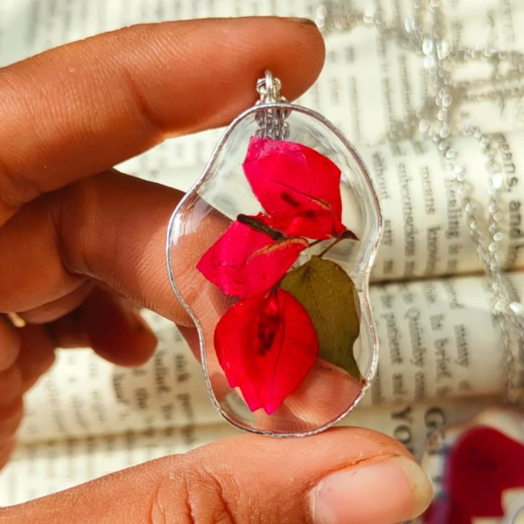 Buy Flower Jewellery Online Preserved Flower Jewellery India myBageecha
