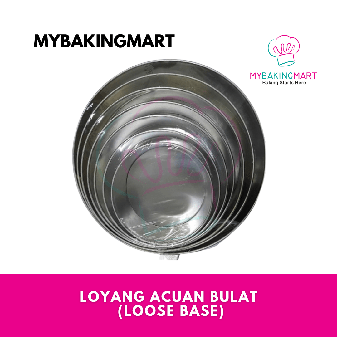 Aluminium Round Cake Pan (Loyang Bulat) MyBakingMart
