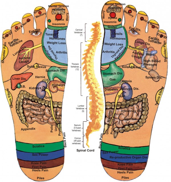 health benefits from foot reflexology_map My Best Essentials