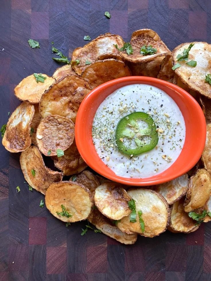 Potato Chips with Jalapeno Ranch Dip My Bizzy Kitchen