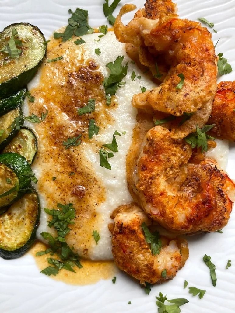 Nashville Hot Shrimp and Grits My Bizzy Kitchen