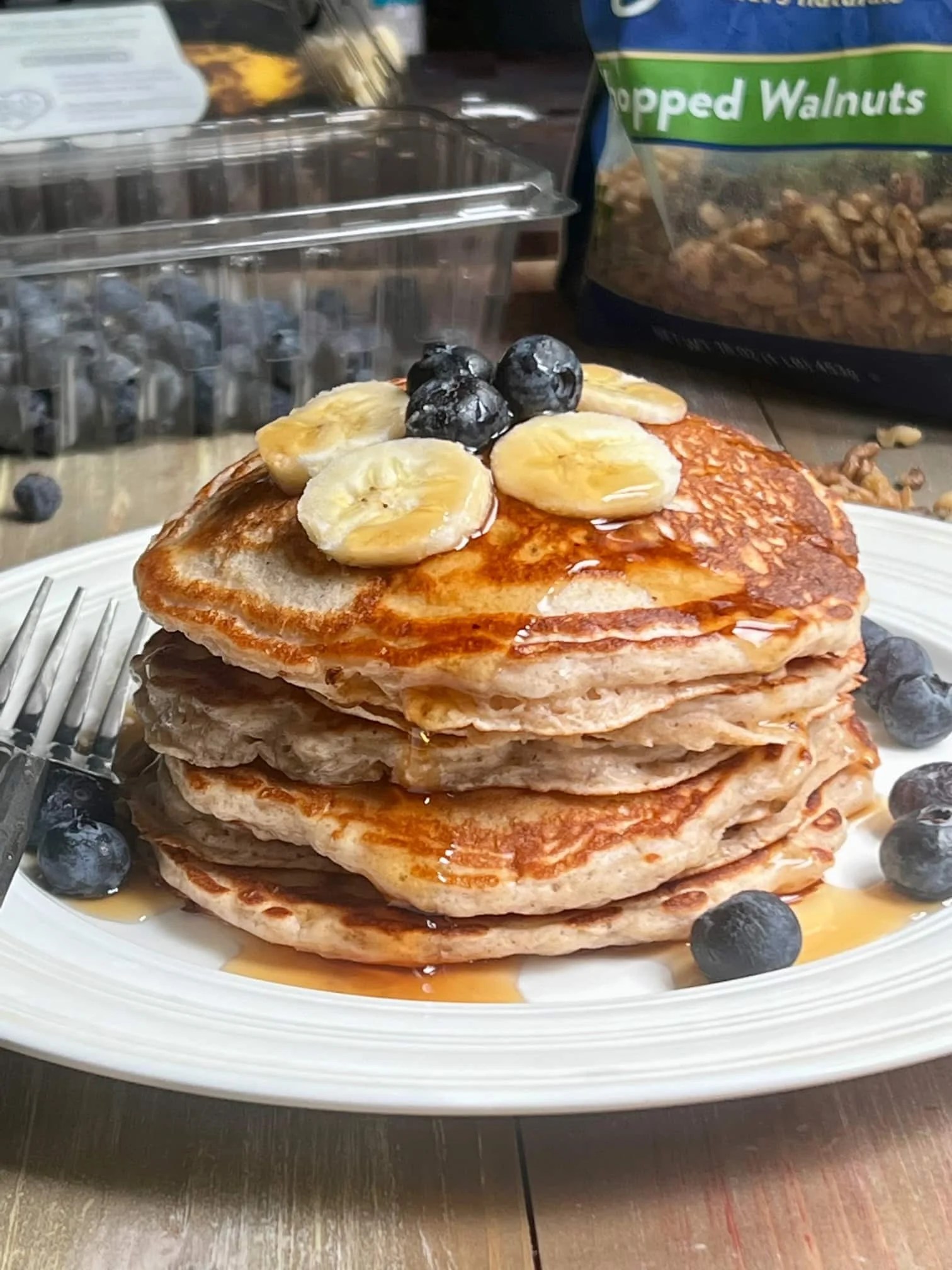 Banana Bread Pancakes My Bizzy Kitchen
