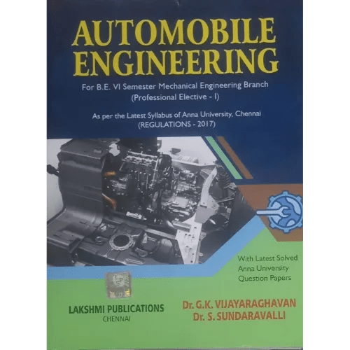 Automobile Engineering by Vijayaraghavan from Lakshmi Publications