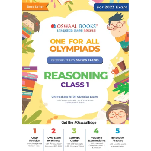 One For All Olympiad Previous Years' Solved Papers, Class1 Reasoning