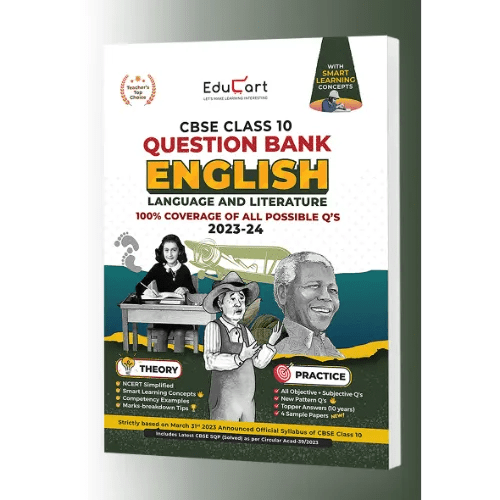 Educart CBSE Class 10 ENGLISH Language and Literature Question Bank