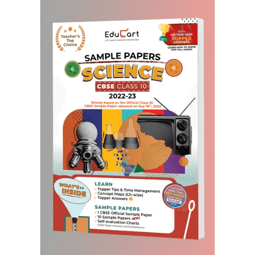 Educart CBSE Class 10 SCIENCE Sample Papers 2022 (With Exclusive Topper