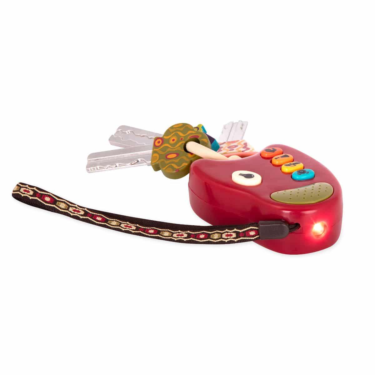 FunKeys Red Toy Car Keys with Lights & Sounds B. toys