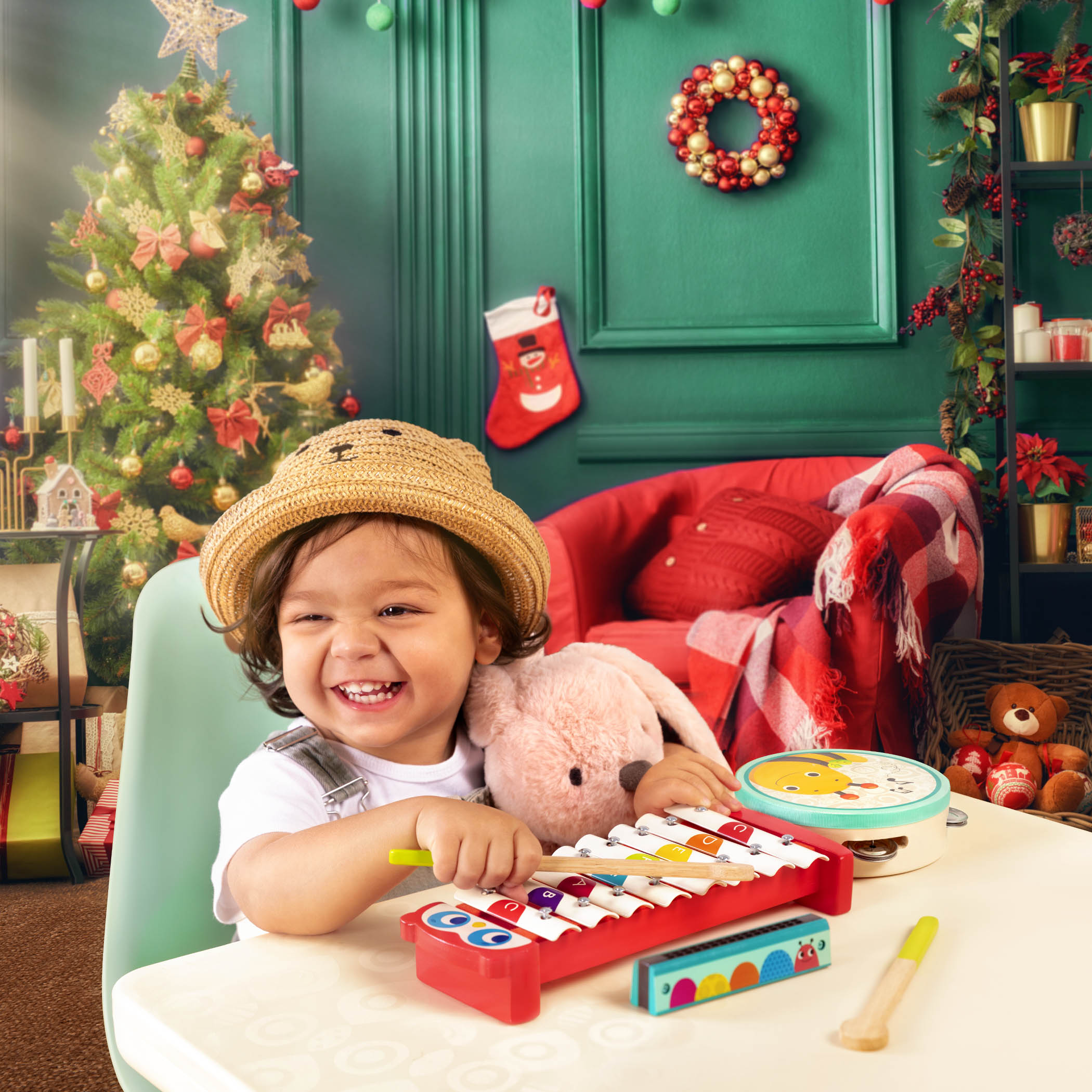 Mini Melody Band 3 Wooden Instruments B. toys