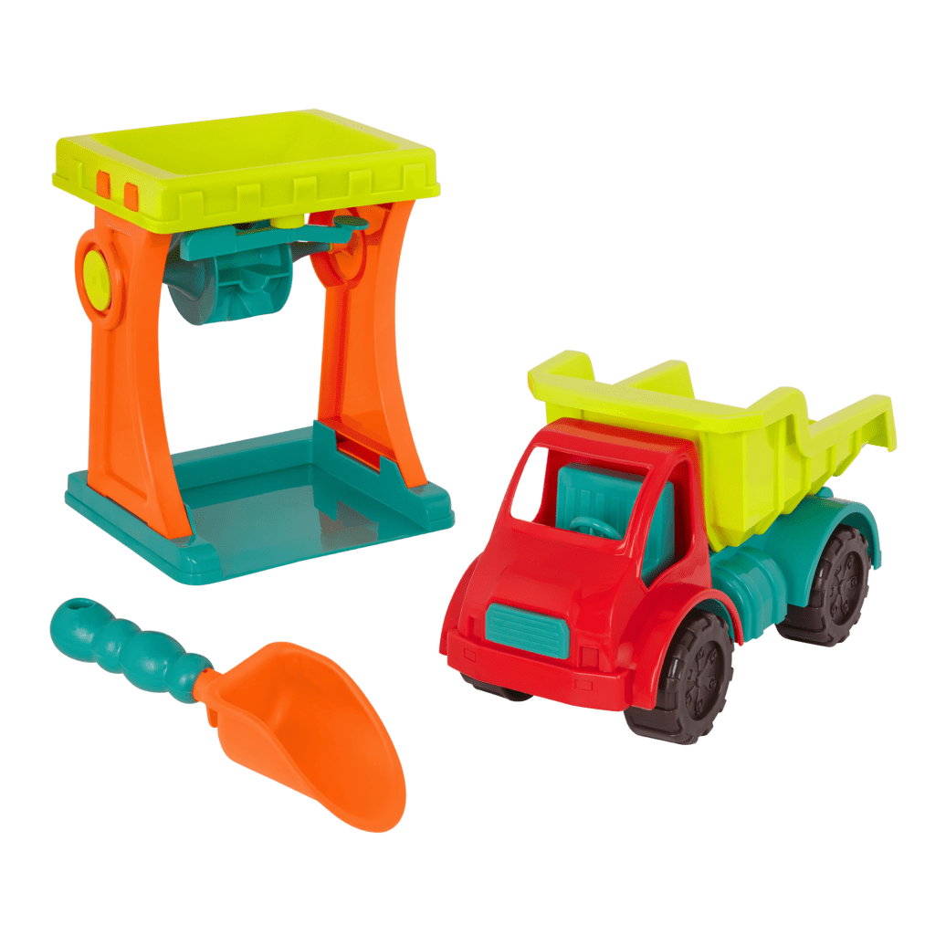 Sandy Sifter Set Sand Mill, Truck & Shovel B. toys