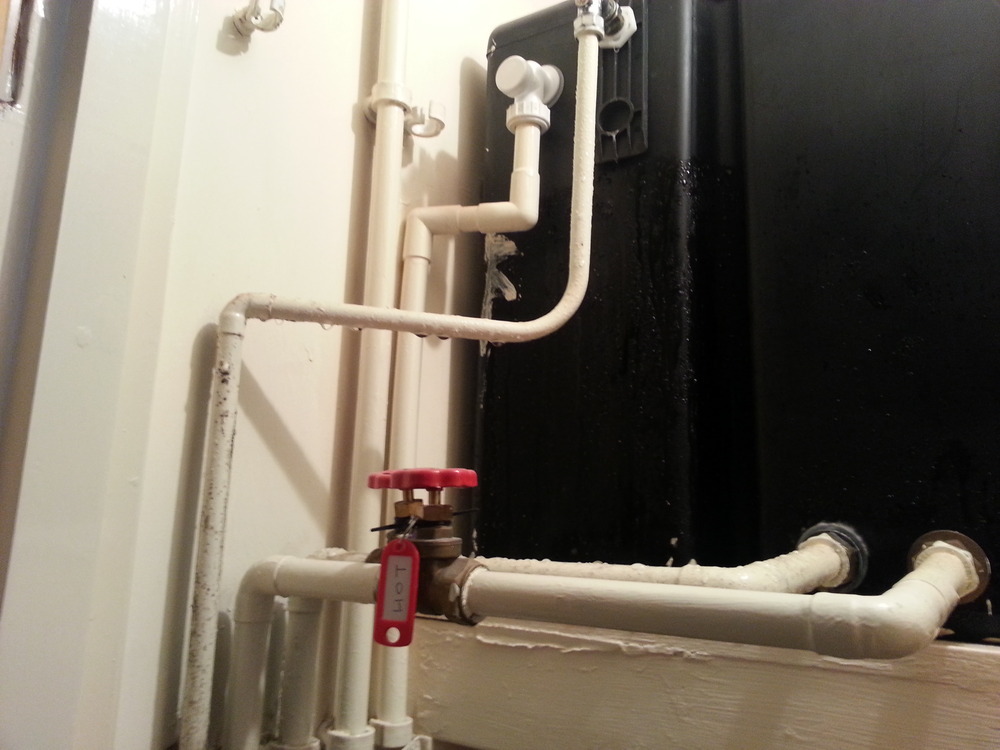 Leak in airing cupboard causing damp problem Plumbing job in