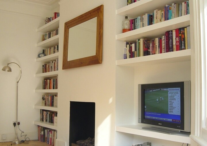 Alcove floating shelves (Victorian flat) Carpentry & Joinery job in