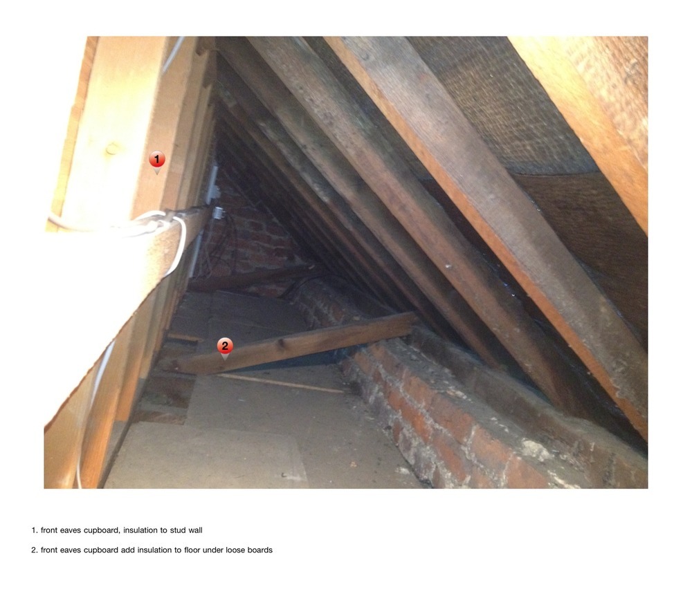 Insulate 2room attic floor of Victorian terrace house Insulation job