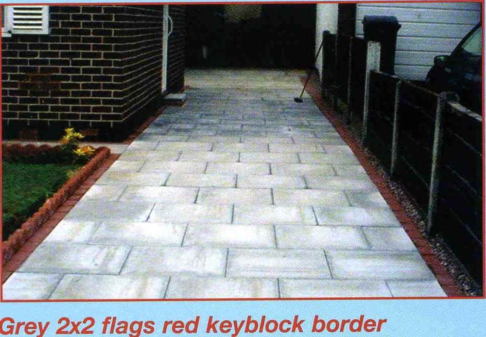 Driveway,Flagged & Brick border. 68sq mt's Driveways job in Heywood