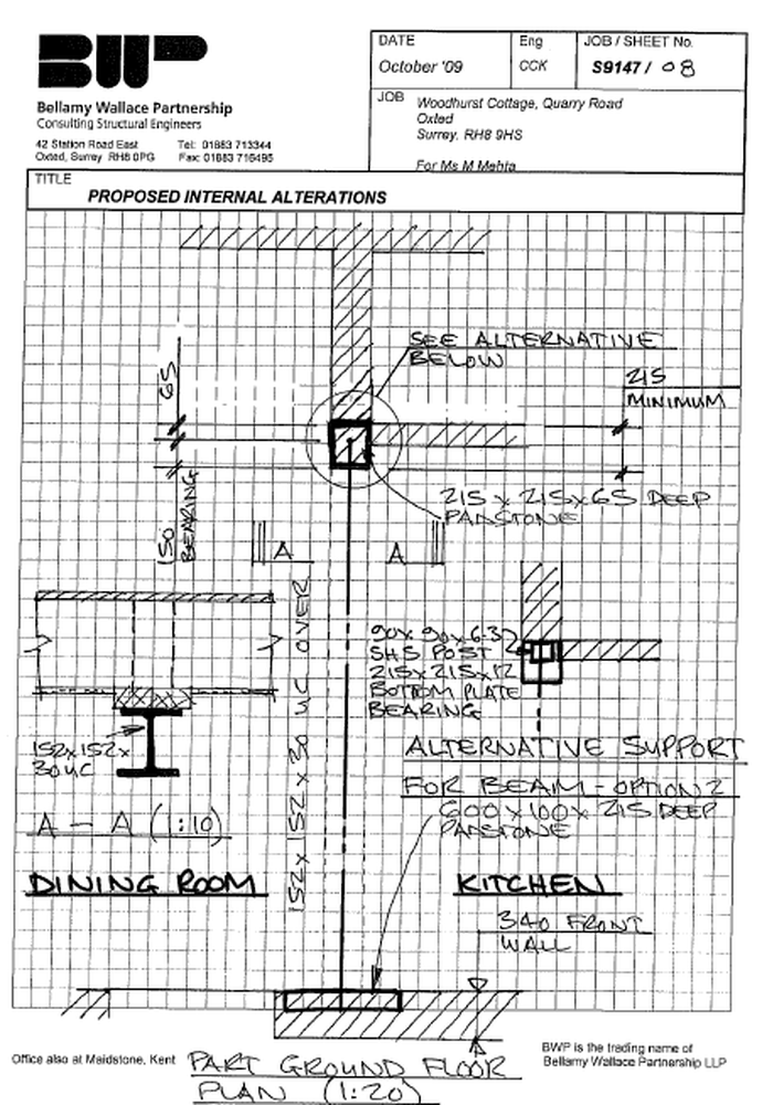 Knock down internal wall & install RSJ Restoration & Refurbishment