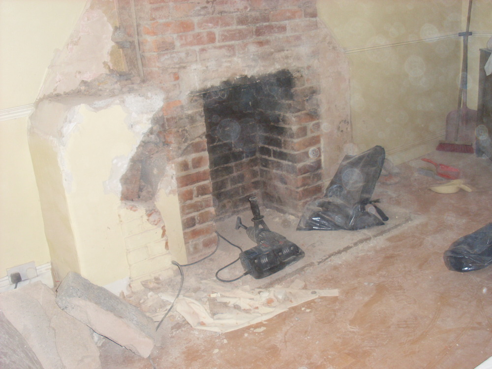 PLASTER CHIMNEY BREAST AND FIT FIREPLACE Plastering job in Bristol