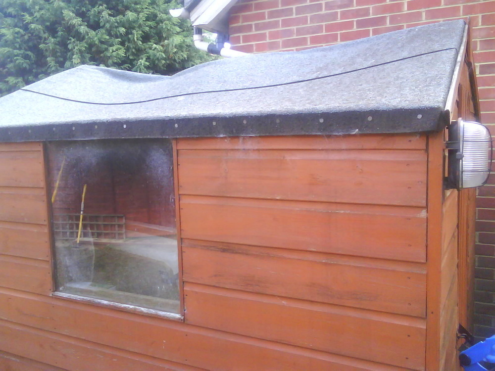 Replacing Shed Roof Garages & Sheds job in Sittingbourne, Kent