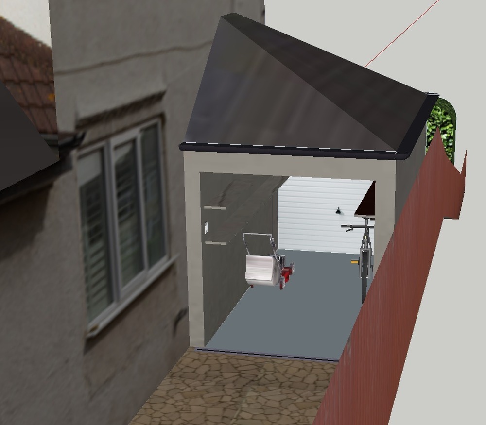 Build new shed attached to main house Garages & Sheds job in