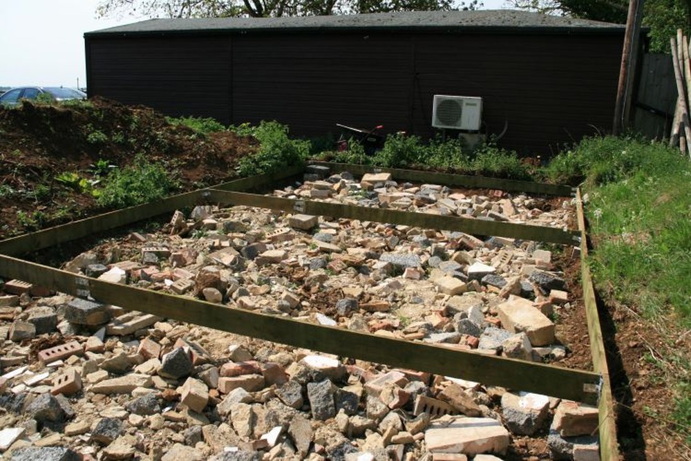 Lay concrete base for large shed Garages & Sheds job in Chipping