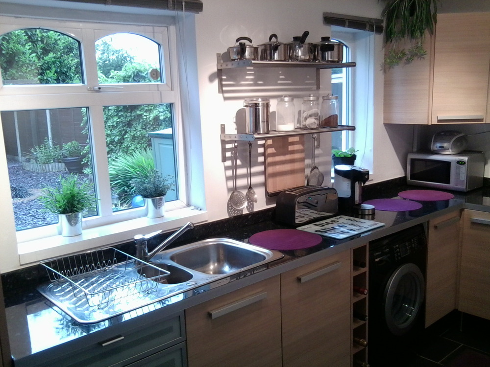 Tile above kitchen worktops Tiling job in Wolverhampton, West