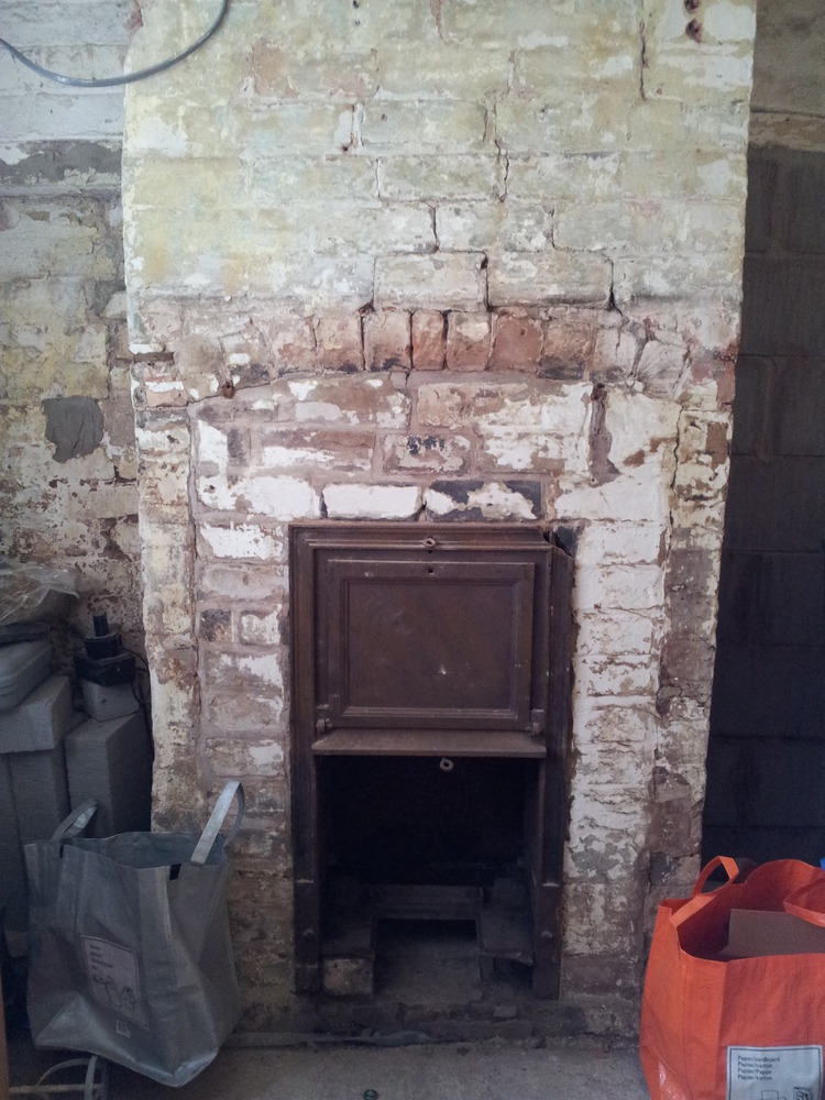 Lintel installation & fireplace extending... Bricklaying job in