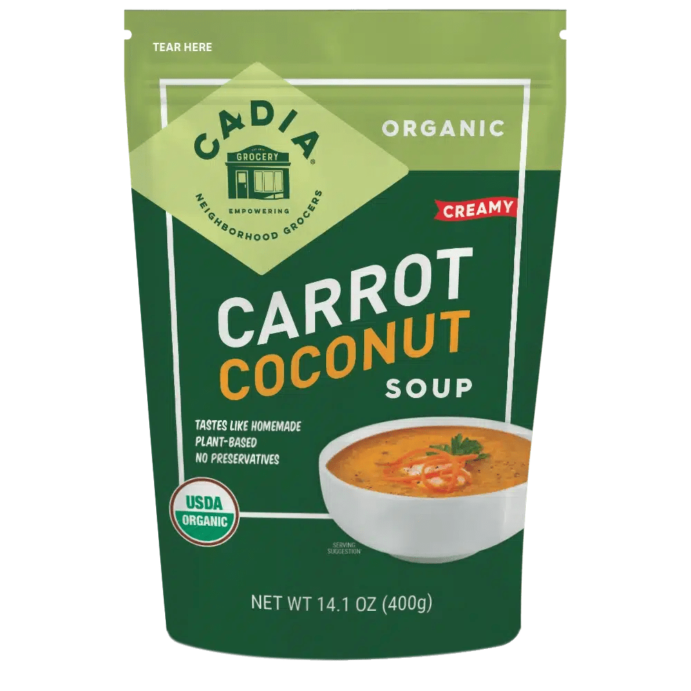 Organic Carrot Coconut Soup Creamy & Delicious CADIA