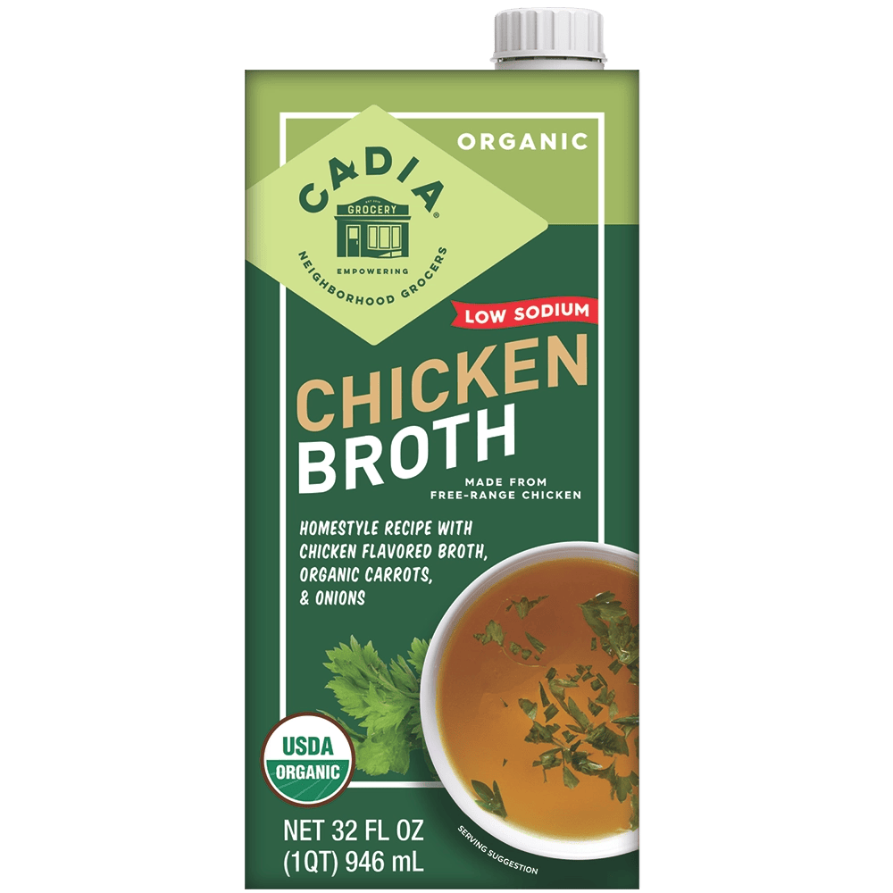 Organic Low Sodium Chicken Broth CADIA®