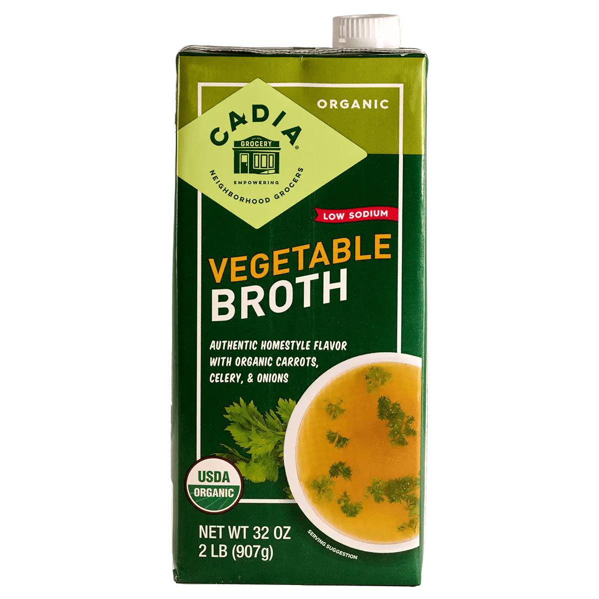Organic Low Sodium Vegetable Broth CADIA®