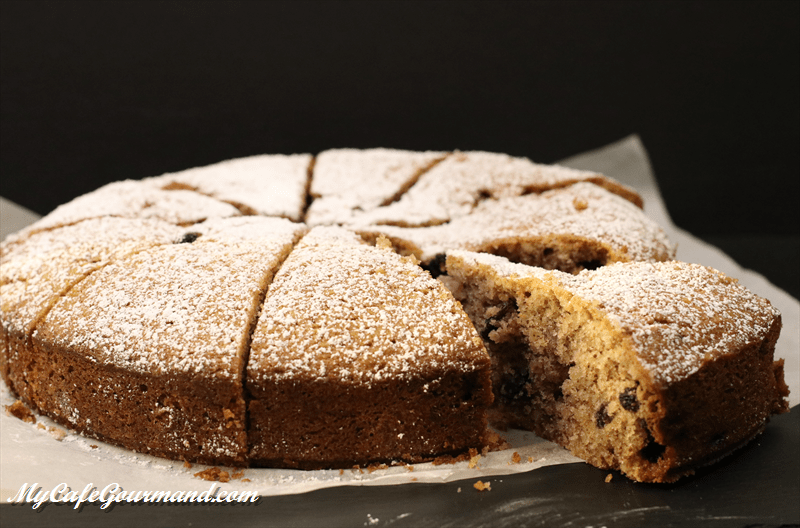 gateau au chocolat et aux noix my cafe