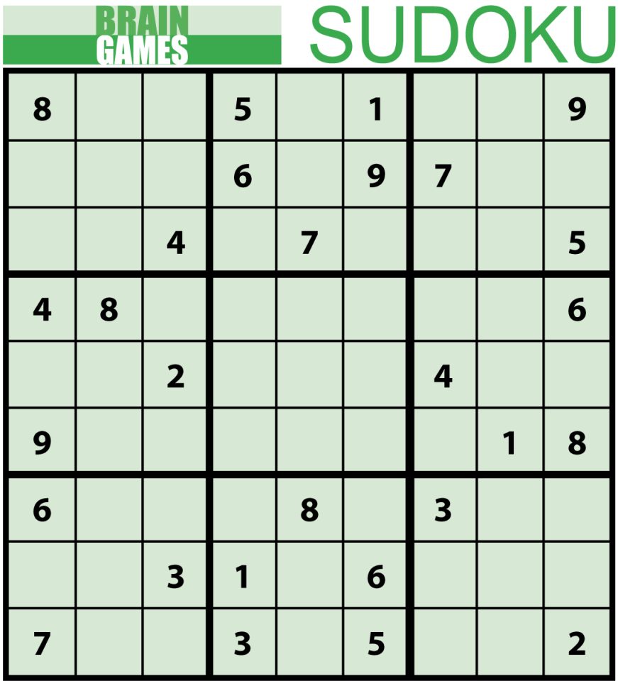 Sudoku Puzzle & Answer Key November 2023 MyCalgary