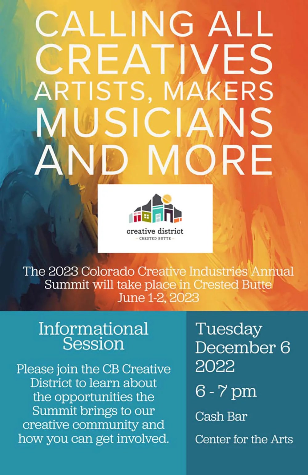 Colorado Creative Industries Summit Informational Session MyCBGuide