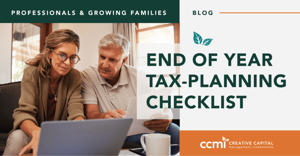 2022 YearEnd Tax Planning Checklist CCMI Creative Capital Management Investments
