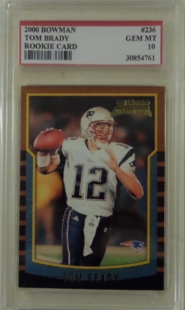 Coach's Corner 2000 Bowman Tom Brady 236 GEM MINT 10 graded rookie card!