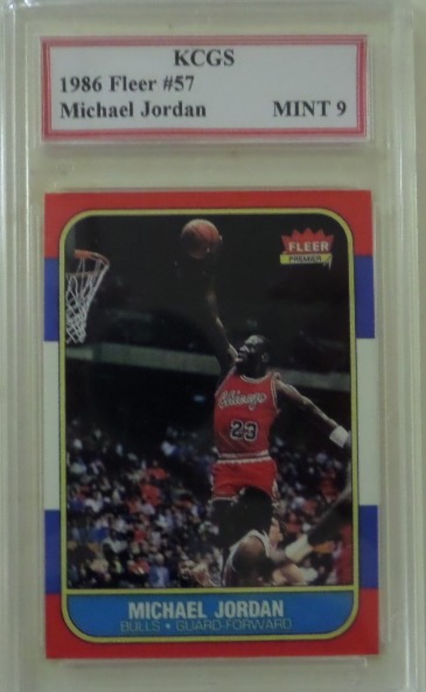 Coach's Corner 1986 Fleer 57 Michael Jordan ROOKIE CARDMint 9