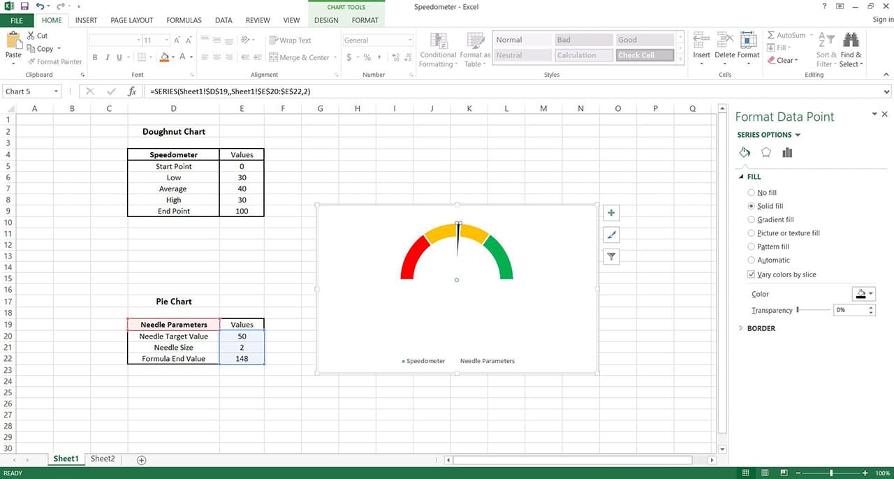 How to Make a Speedometer Chart in Excel? My Chart Guide