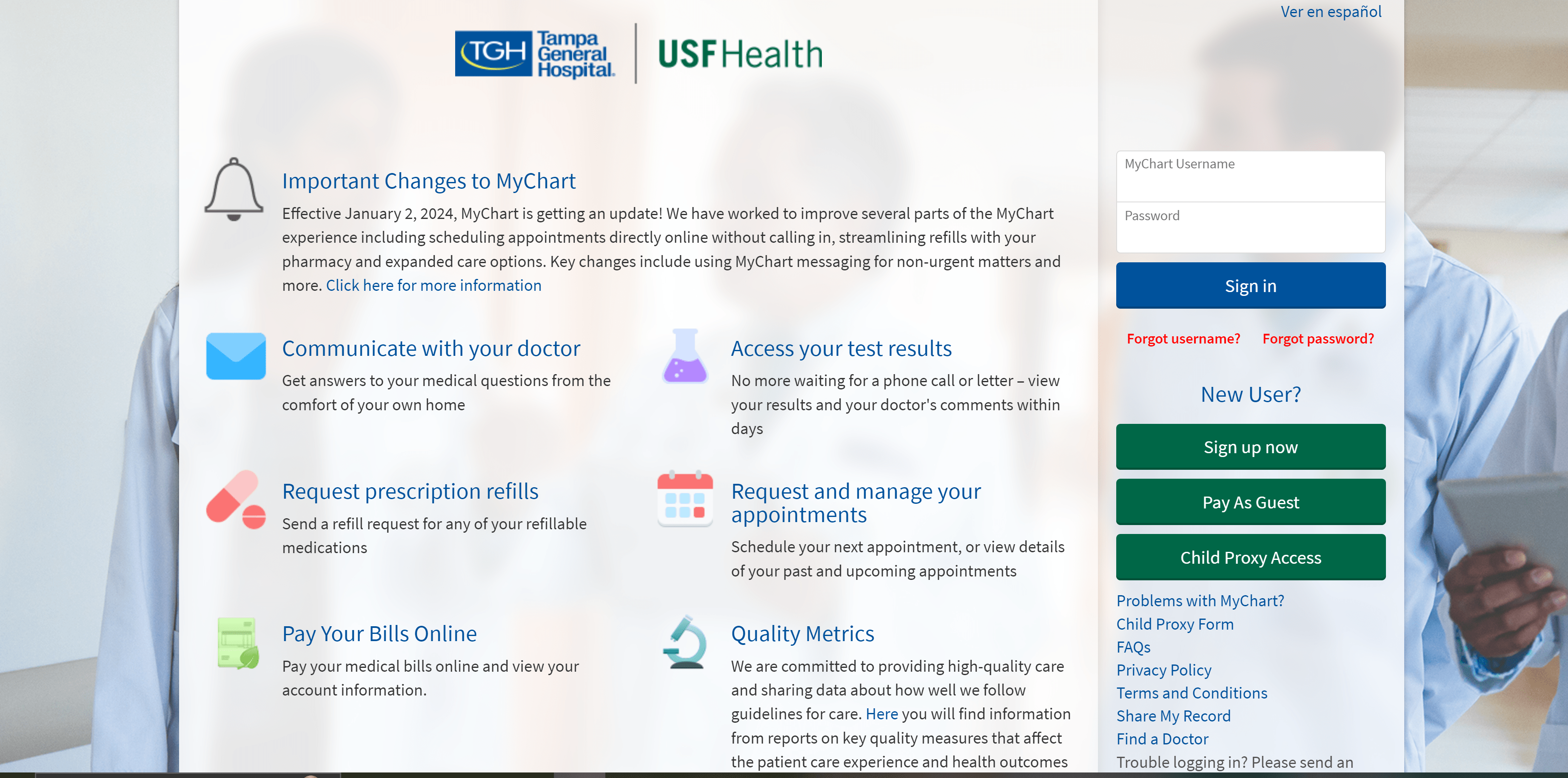 MyChart TGH Login TGH Employee Portal Tampa General Hospital