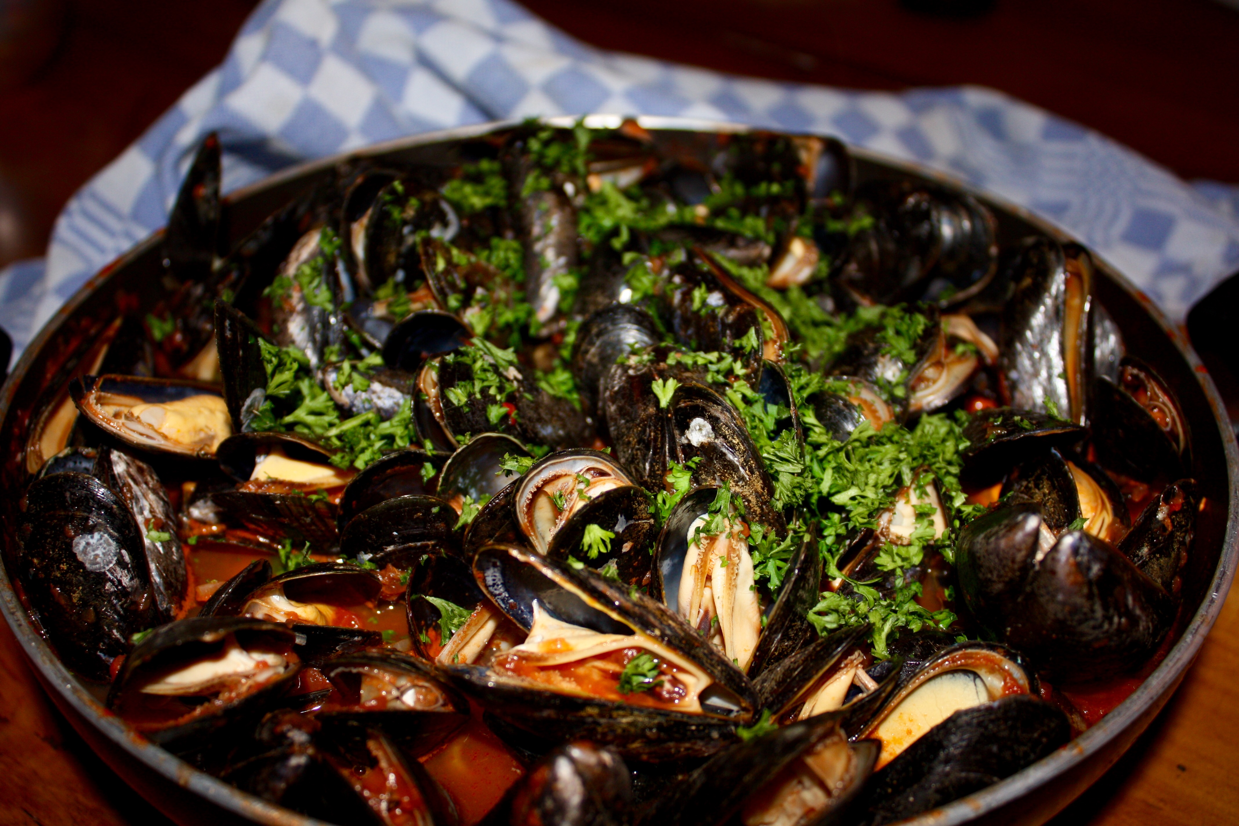 Mussels Steamed in a Spicy Tomato Sauce My Cheeky Kitchen