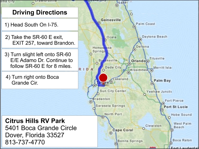 To Citrus Hills RV Park