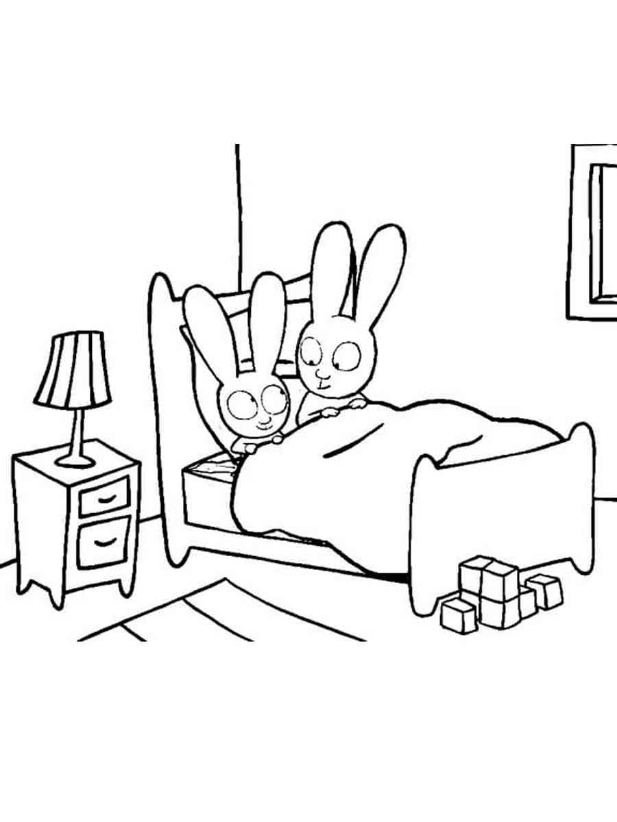 Simon Rabbit Coloring Pages Download Free Printable