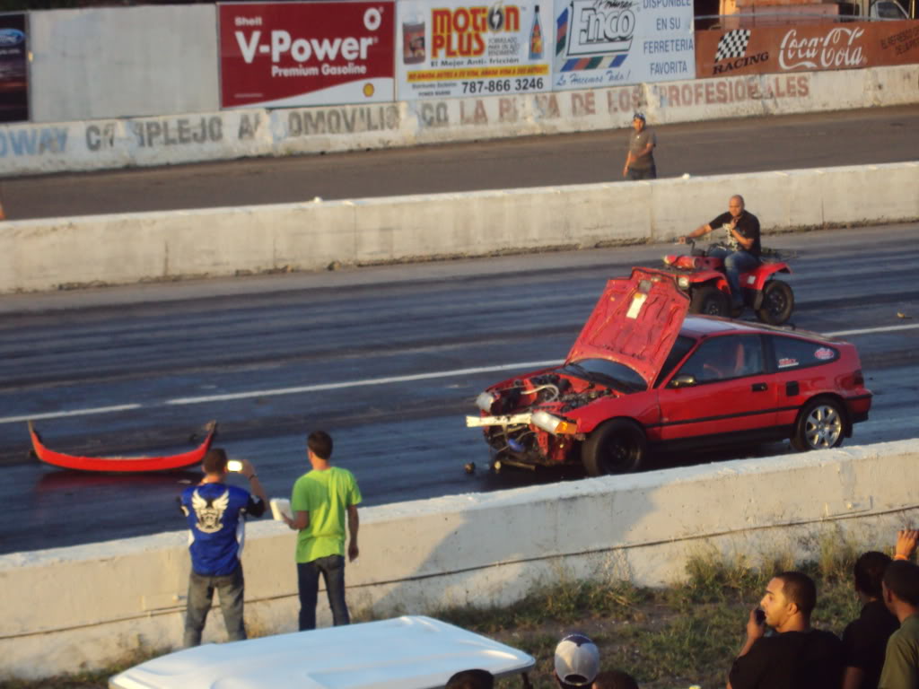 CRX flywheel explodes, Carnage ensues. My Computer Ninja