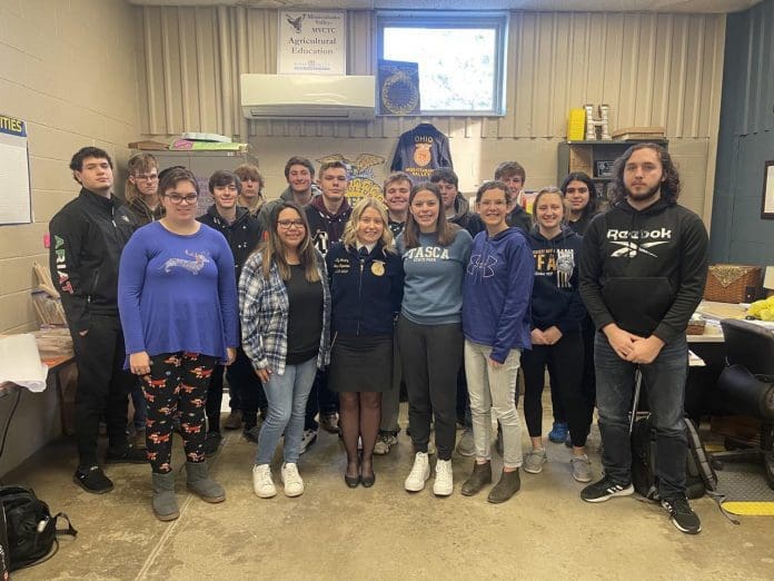 FFA State Officer Visits Mississinawa Valley My County Link